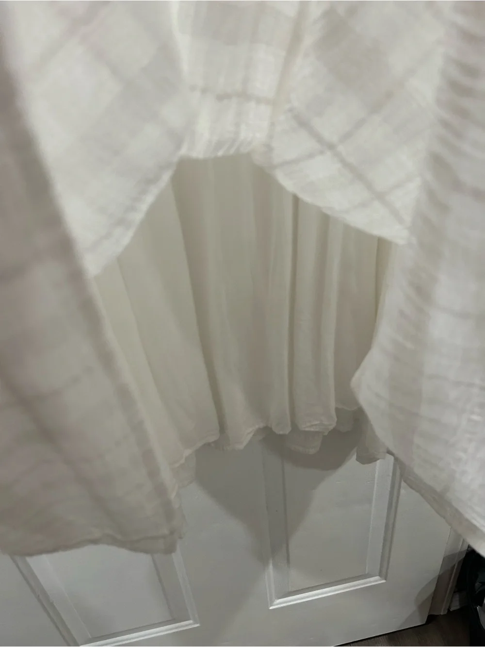 Kivari Serena Shirred Cotton Midi Dress In White - Picture 5 of 11